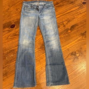 7 For All Mankind Light Blue Flare Jeans